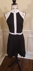 Nice Black and White Empire Waist Dress